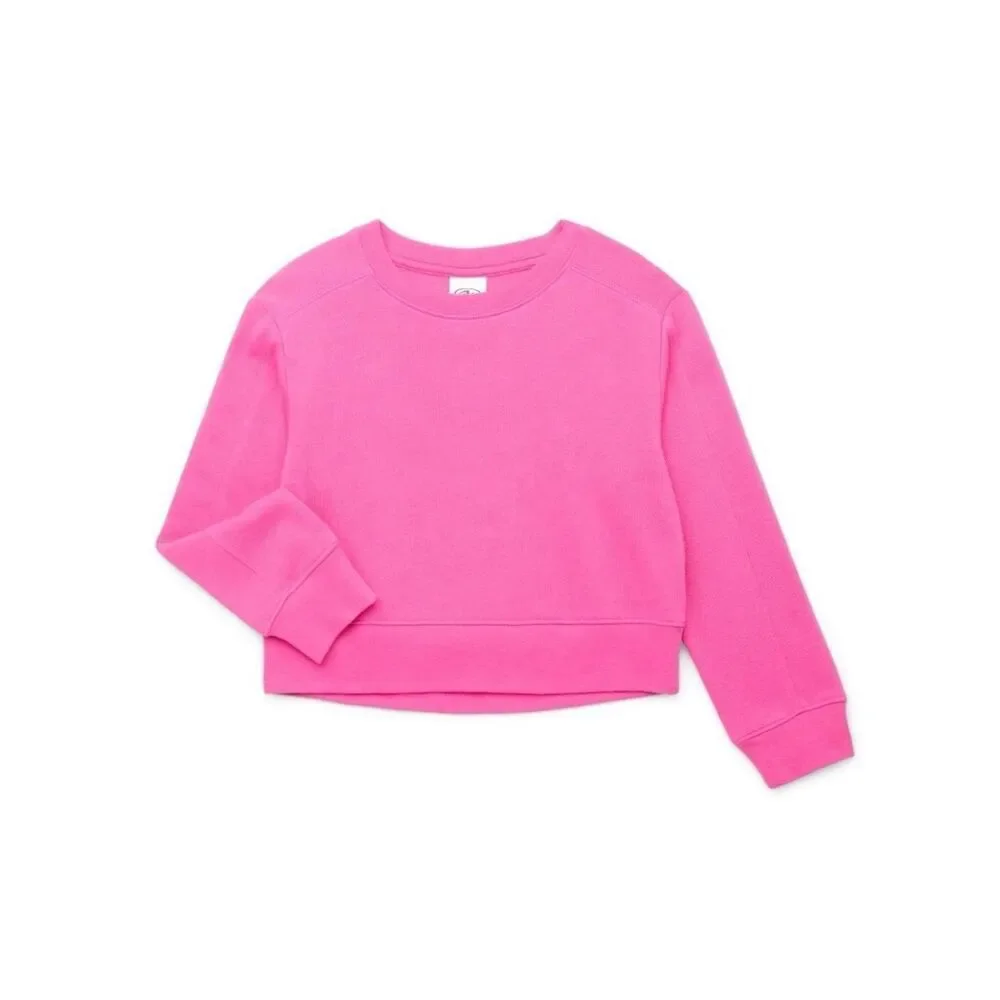 Girls Fleece Sweatshirt & Sweatpants Outfit 2-Pack Size L